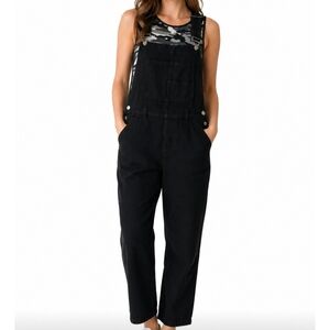 Anbress Black Women's Denim Overalls Sz S Preowed